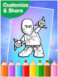 How to color Lego Ninjago Screen Shot 2