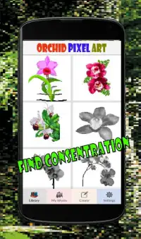 Orchid Color By Number-Flowers Pixel Art Screen Shot 3