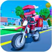 Moto Pizza Delivery: Blocky Edition