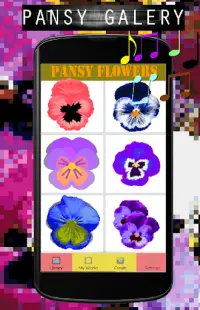 Pansy Flowers Color By Number-Pixel Art Screen Shot 3