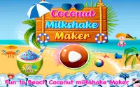 Coconut Milkshake Maker - Beach Party Cooking Game Screen Shot 0