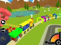 3D Jogo de trem de brinquedo Screen Shot 5