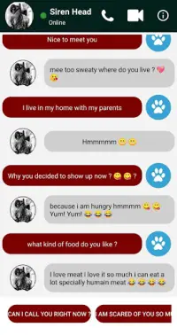 Call Siren Head chat   video call (Simulation) Screen Shot 3