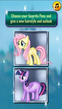 Cute Pony Hair Salon - Juego pony Care Screen Shot 0