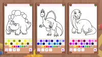 Jogos de pintar dinossauros Screen Shot 6