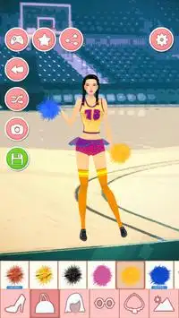 Games berdandan cheerleader Screen Shot 1