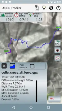 A-GPS Tracker Screen Shot 2