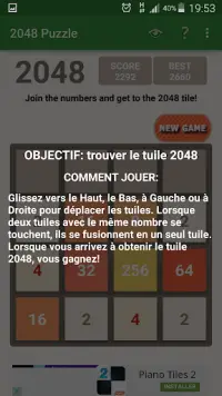 2048 Puzzle Game Numbers Screen Shot 4