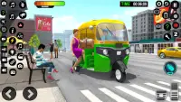 Auto Game: Rickshaw Driving 3D Screen Shot 1
