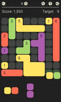 D7: pack the colored Dominoes per 7. Casual game. Screen Shot 6