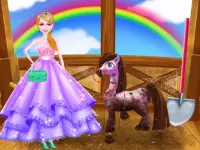 Королевский замок принцессы  Принцесса макияж игры Screen Shot 2