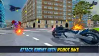 Super Flying Robot Bike Steel Robot War Screen Shot 14