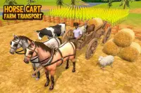 carro de caballos transporte de la granja Screen Shot 4