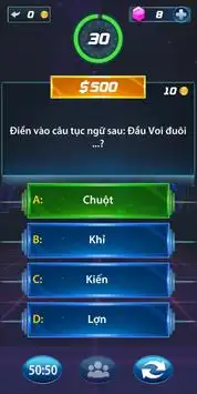 Triệu Phú Bài Kiểm Tra Mới Năm 2020 Screen Shot 1