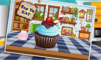 Cupcake Maker Cooking Chef: la panadería de tienda Screen Shot 6