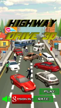 Highway Drive 3D Screen Shot 0