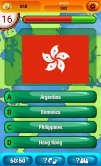 Vlaggen Quiz Spel: Denk Land Screen Shot 8