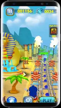 Subway Sonic Run Adventures Jungle Temple Run 3D Screen Shot 1