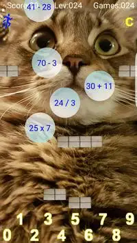 Taquitoゲム-数学のボールの猫の子供の無料の教育ゲーム Screen Shot 1