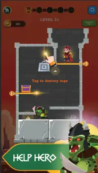 Hero Rescue 3: Pull Pin puzzle game 2021 Screen Shot 3