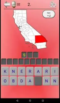 California Quiz - Counties Map and Seats Screen Shot 2