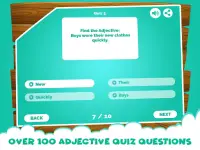 形容詞クイズゲームを学ぶ Screen Shot 2