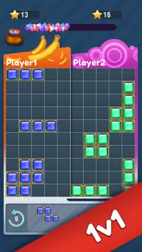 Block Puzzle Diamonds Multiplayer: board game Screen Shot 1