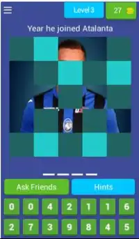 Atalanta Players Quiz Screen Shot 3