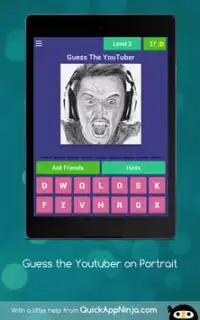 Guess the Youtuber on a Portrait Screen Shot 5