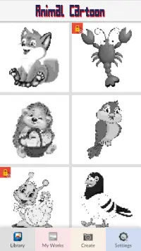 Animal Cartoon - Pixel Art Screen Shot 3
