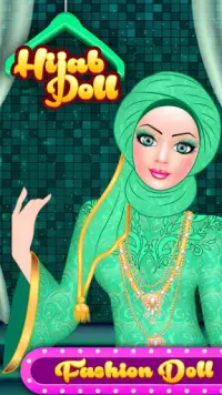 juego de vestir de salón de moda de muñeca hijab Screen Shot 10