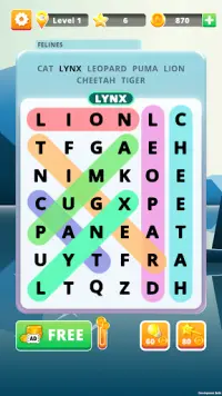 Word Search 2 - Hidden Words Screen Shot 1