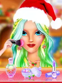 Christmas Makeover : Makeup Salon Games For Girls Screen Shot 2