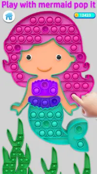Pop It Girl Fidget Toy: Popping Fidgets cho bé gái Screen Shot 2