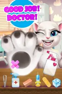 Talking Cats Hand Doctor - Hospital Game Screen Shot 1