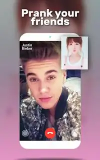 Video Call from Justin bieber Screen Shot 2