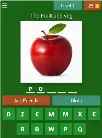 Guess The Fruit and veg - Guess The Names Screen Shot 7