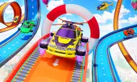 फ्लाइंग फॉर्मूला कार रेस गेम Screen Shot 1
