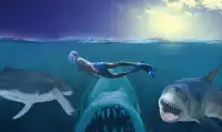 Rekin Atak niebieski Wieloryb 3D Przygoda Gra Screen Shot 4