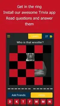 Wrestling WWE Quiz — Guess Wrestler Trivia — Men Screen Shot 3
