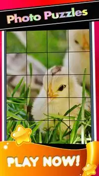 Cute Chick Pictures-Baby Chickens Puzzle Game Screen Shot 2