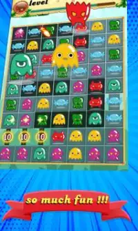 Candy Monsters Blast - Match 3 Puzzle Game Screen Shot 1