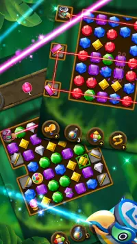 Jewel Match 3 Puzzle: Misión de bloque láser Screen Shot 8