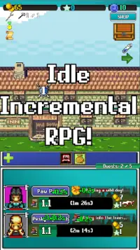 Idle Combat: Pixels (Clicker & Retro RPG) Screen Shot 0