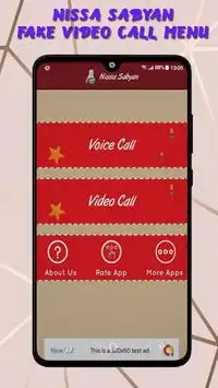 Nissa Sabyan Call You - Fake Video Call Screen Shot 0