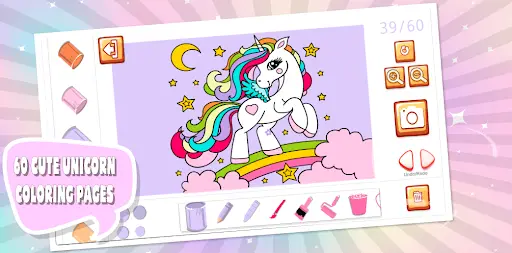 Coloring Games Unicorn Drawing Coloring Book Playyah Com Free Games To Play