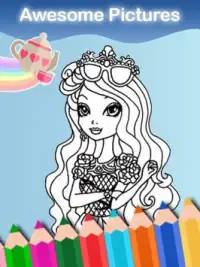 Coloring Game for Ever Girls Screen Shot 2