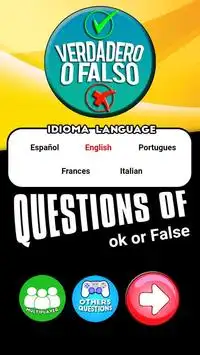 True or False Questions Screen Shot 0