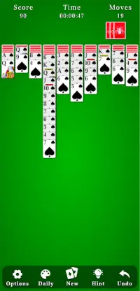 Spider Solitaire Screen Shot 1