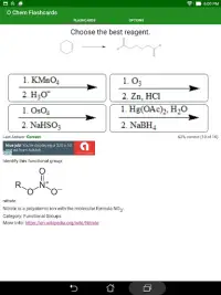 Organic Chemistry Flashcards Screen Shot 7